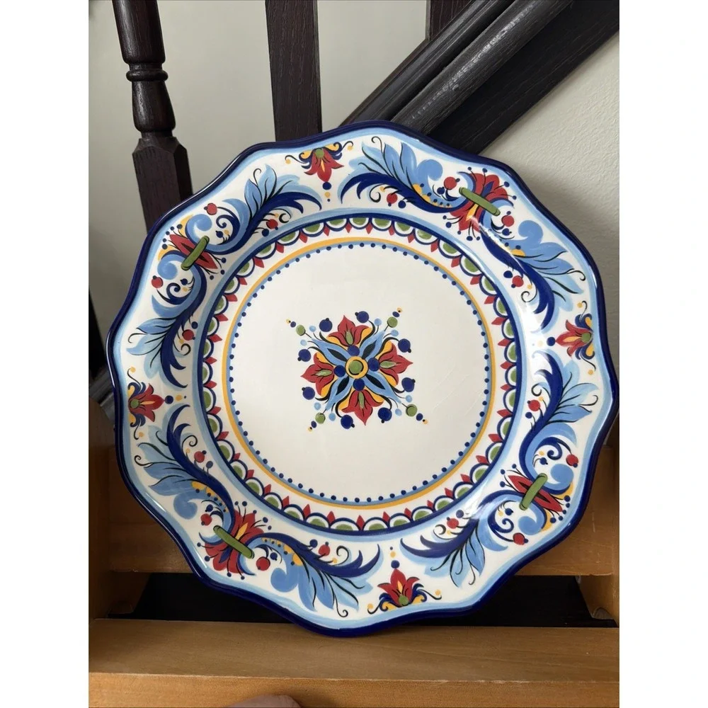 Handcrafted Espana Lifestyle San Marino Dinner Plate 11.25'' Some Crazing